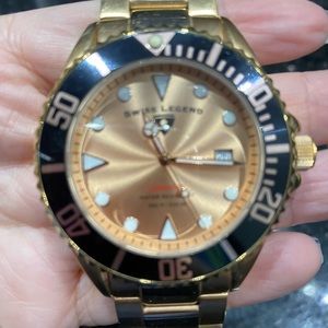 Swiss legend rose stainless steel men’s watch